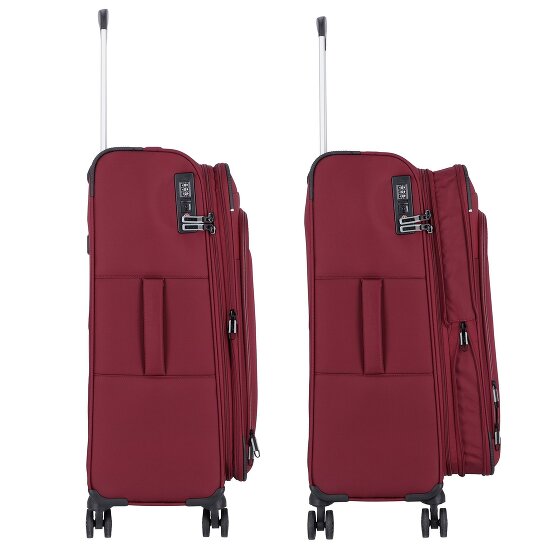 d&n Travel Line 9504 4 kółka Walizka M 67 cm z plisą rozprężną
