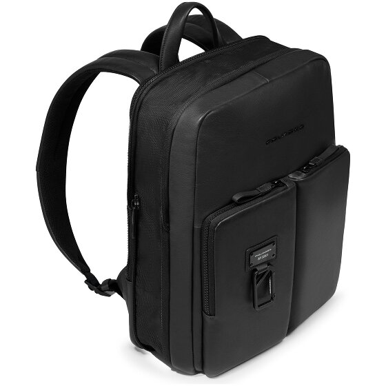 Piquadro Harper Plecak Skórzany 38 cm Komora na laptopa