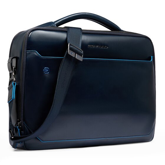 Piquadro Blue Square Teczka Skórzany 39 cm Komora na laptopa