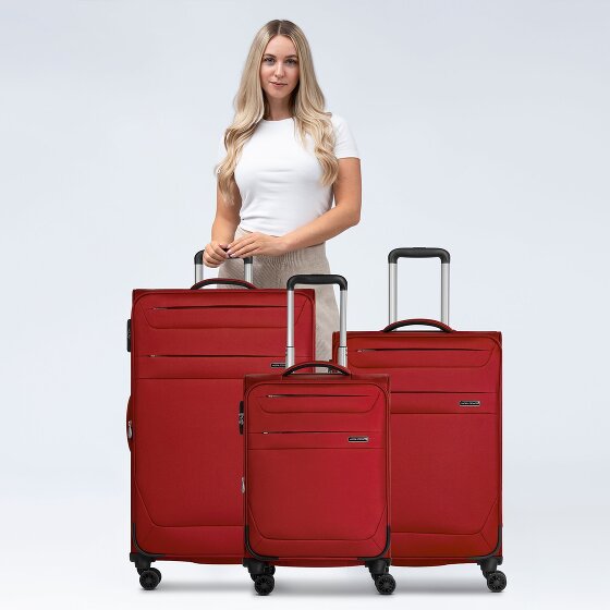 Worldpack Chicago 4 kółka Zestaw walizek 3-części z plisą rozprężną