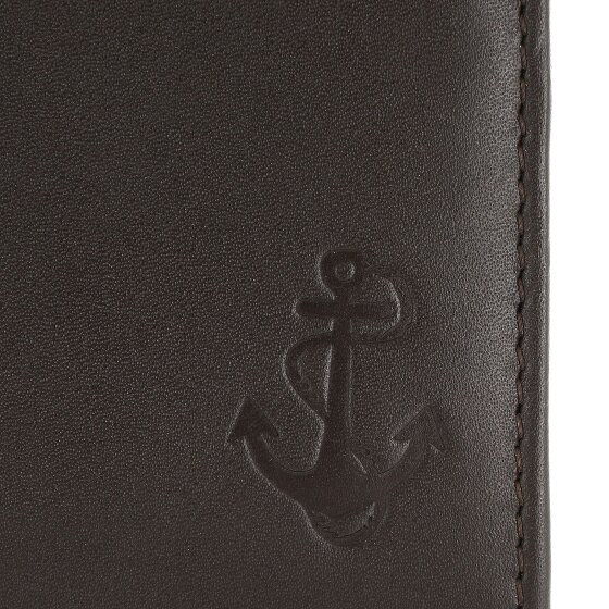 oxmox Leather Portfel Ochrona RFID Skóra 10 cm