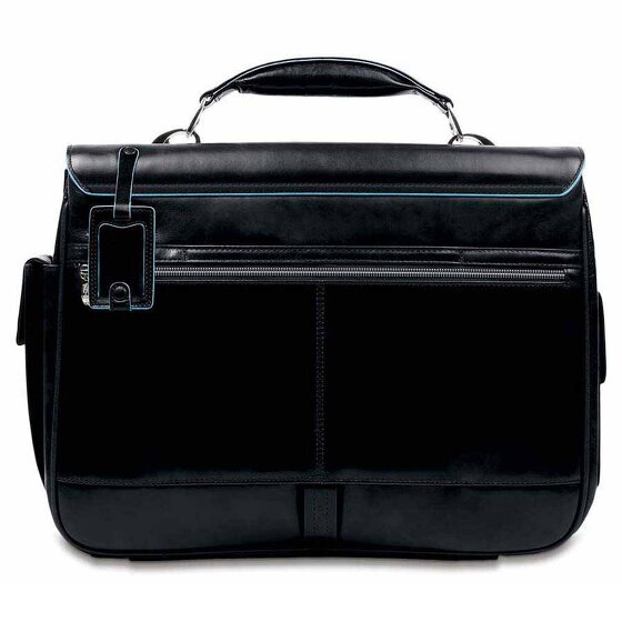 Piquadro Blue Square Briefcase Leather 43 cm Laptop Compartment