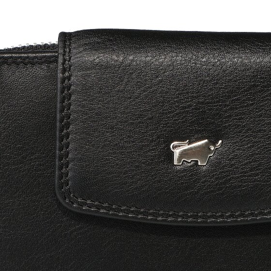 Braun Büffel Golf 3.0 Portfel Ochrona RFID Skórzany 12.5 cm