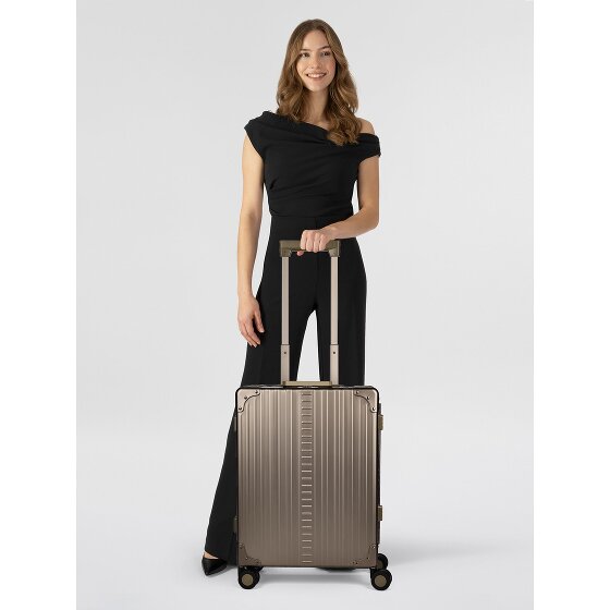 Aleon Walizka kabinowa Traveler International z 4 kółkami, Aluminium, 55 cm