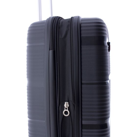 Gladiator 0800 4 kółka Walizka 55 cm z plisą rozprężną