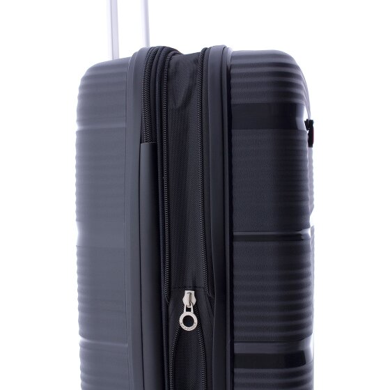 Gladiator 0800 4 kółka Walizka 55 cm z plisą rozprężną