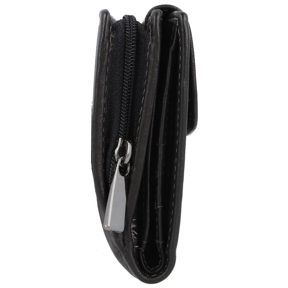 Greenland Nature Czarny Nappa Wallet RFID Leather 19 cm