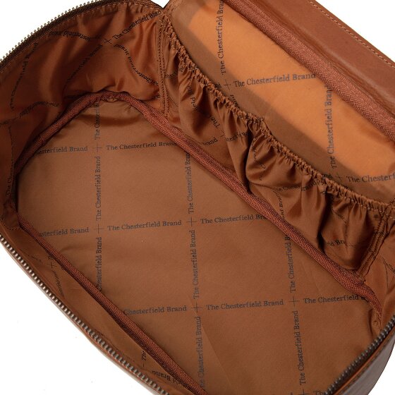 The Chesterfield Brand Wax Pull Up Limone Kosmetyczka Skórzany 29 cm