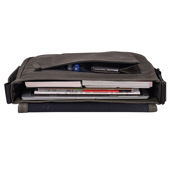 Leonhard Heyden Haga Messenger Leather 37 cm Laptop Compartment