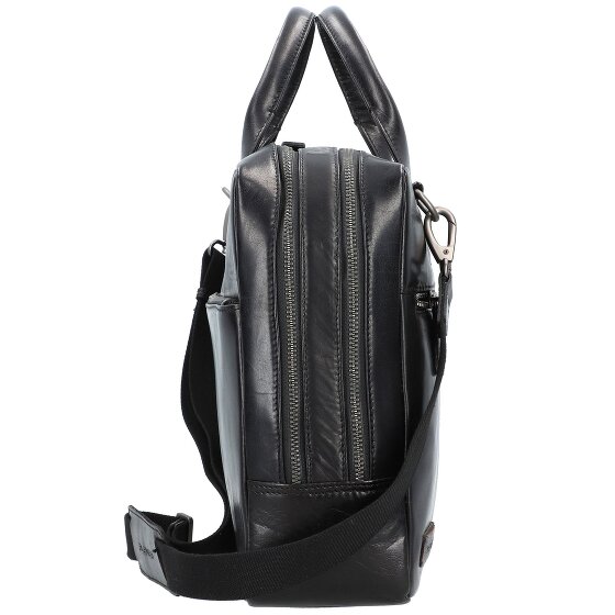 Plevier Rock Flint Teczka Ochrona RFID Skórzany 41 cm Komora na laptopa