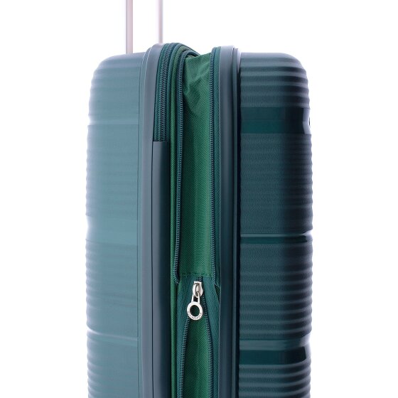 Gladiator 0800 4 kółka Walizka kabinowy 55 cm z plisą rozprężną