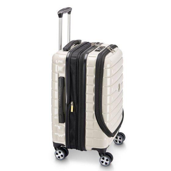 Delsey Paris 4-kołowy wózek kabinowy Shadow 5.0 z przegrodą na laptopa 55 cm i rozszerzaną plisą