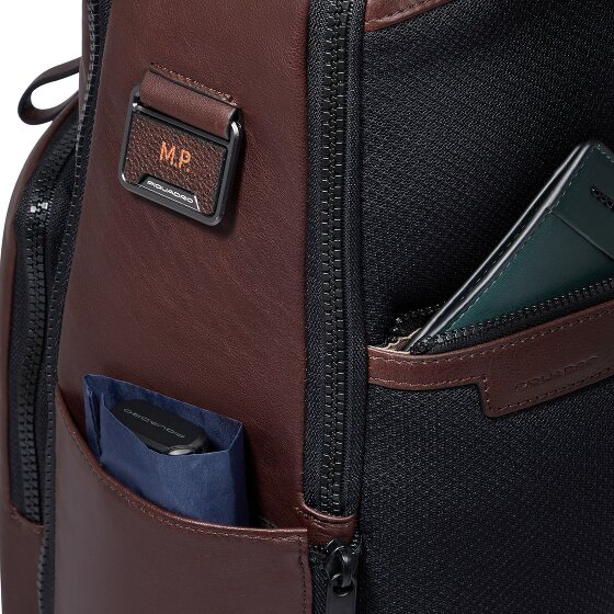 Piquadro Skórzany plecak podróżny Harper z przegrodą na laptopa 42 cm