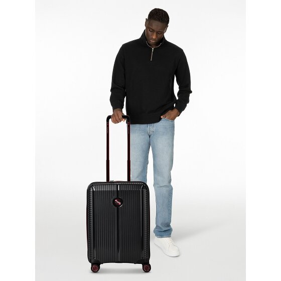 Polestream Paris 4 kółka Walizka kabinowy 55 cm z plisą rozprężną