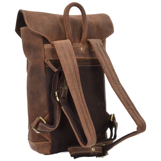 Greenburry Vintage Plecak skórzany 42 cm Komora na laptopa