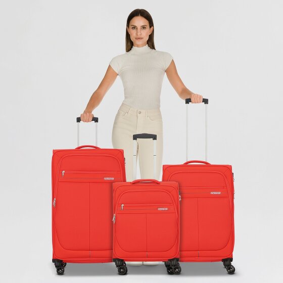 American Tourister Deep Dive 4 kółka Zestaw walizek 3-części z plisą rozprężną