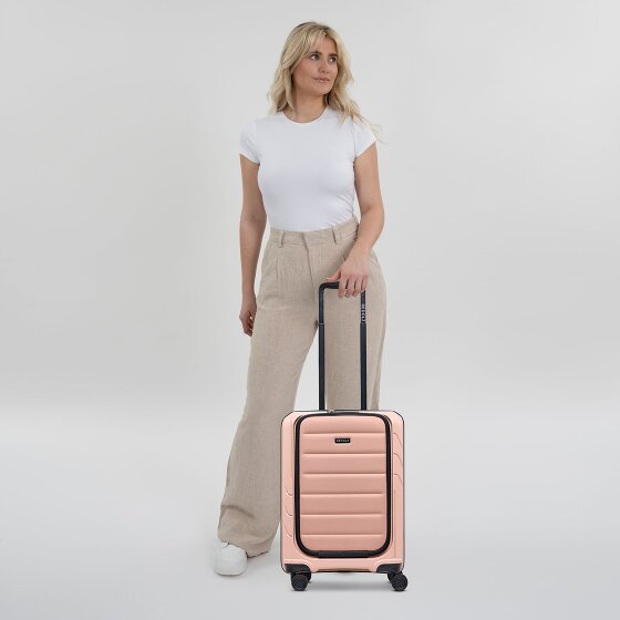 Redolz Essentials 17 4-kołowy wózek kabinowy 55 cm z miękką kieszenią na laptopa