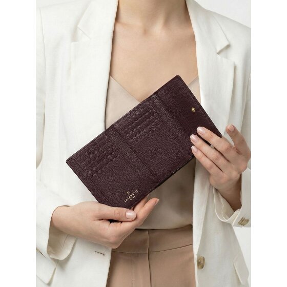 Lazarotti Portfel Bologna Leather XL z kieszenią zapinaną na zamek dookoła, Skóra, 14 cm