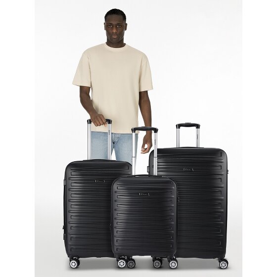 Benzi 5493 4 kółka Zestaw walizek 3-części z plisą rozprężną