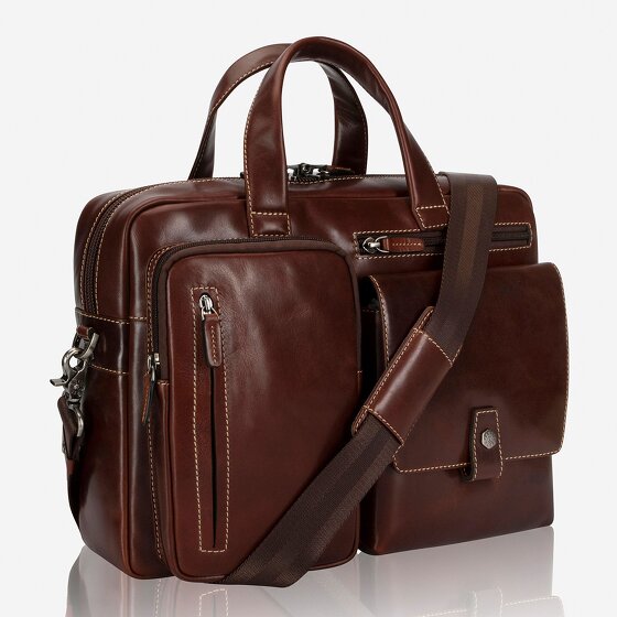 Jekyll & Hide Oxford Teczka Skórzany 38 cm Komora na laptopa