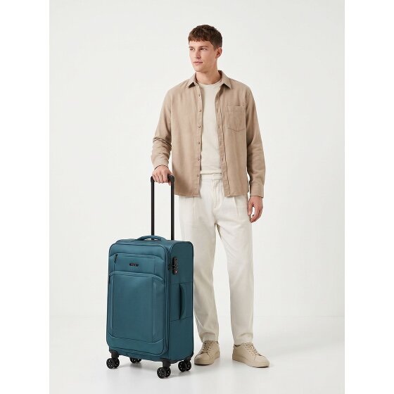 d&n Travel Line 9804 4 kółka Walizka M 68 cm z funkcją poszerzenia