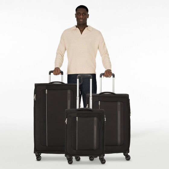 American Tourister Blazing Ride 4 kółka Zestaw walizek 3-części z plisą rozprężną
