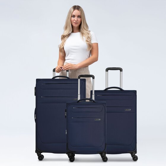 Worldpack Chicago 4 kółka Zestaw walizek 3-części z plisą rozprężną