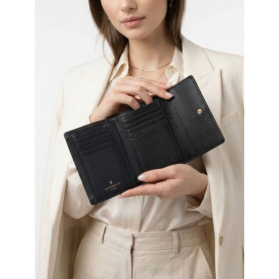 Lazarotti Skórzany portfel Bologna XL z przegrodą na zamek błyskawiczny, skóra 14 cm