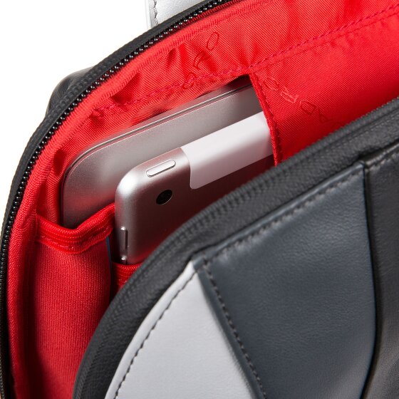 Piquadro Skórzany plecak Urban 39 cm z przegrodą na laptopa