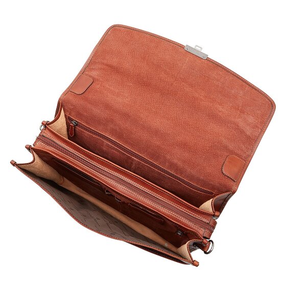 Castelijn & Beerens Skórzana aktówka Verona RFID z przegrodą na laptopa 41 cm