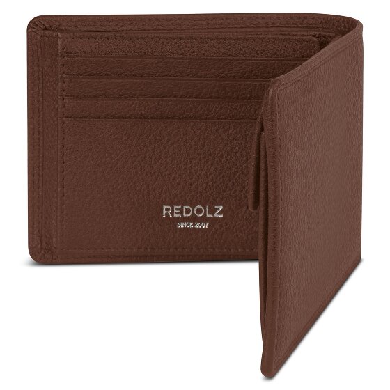 Redolz Leather Essentials QF portfel RFID skórzany rozkładany 12 cm