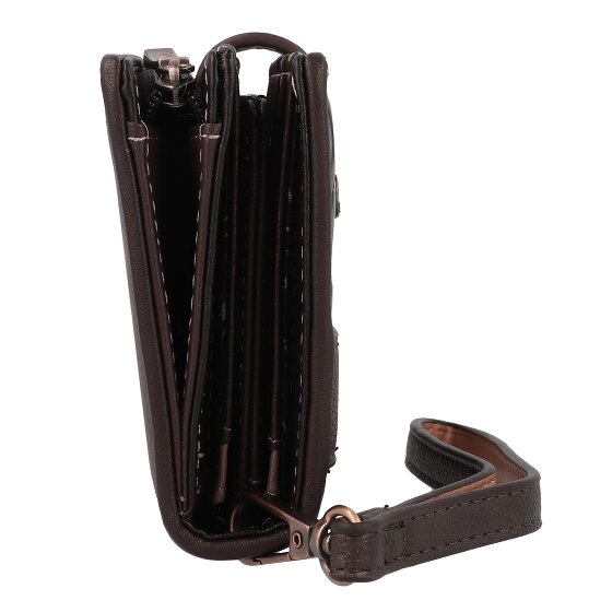 Anekke Shoen Brown Portfel Ochrona RFID 19 cm
