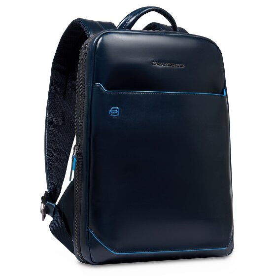 Piquadro Blue Square Plecak Ochrona RFID Skórzany 37 cm Komora na laptopa