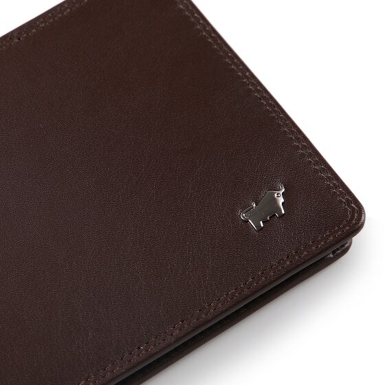 Braun Büffel Golf 3.0 Portfel Ochrona RFID Skórzany 12 cm
