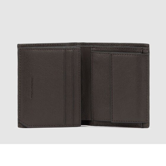 Piquadro Black Square Portfel Ochrona RFID Skórzany 8.5 cm