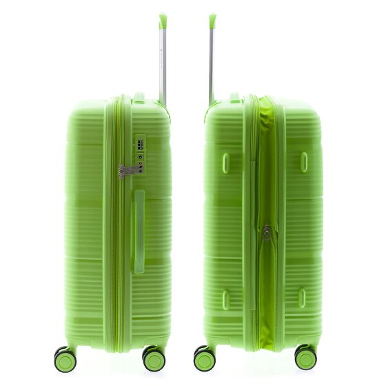 Gladiator 0800 4 kółka Walizka 65 cm z plisą rozprężną