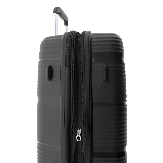 Gladiator 0800 4 kółka Walizka 65 cm z plisą rozprężną