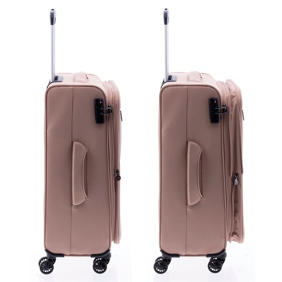 Gladiator 3700 4 kółka Walizka 66 cm z plisą rozprężną