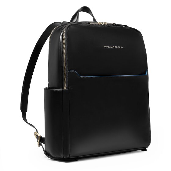 Piquadro Blue Square Plecak Ochrona RFID Skórzany 37 cm Komora na laptopa