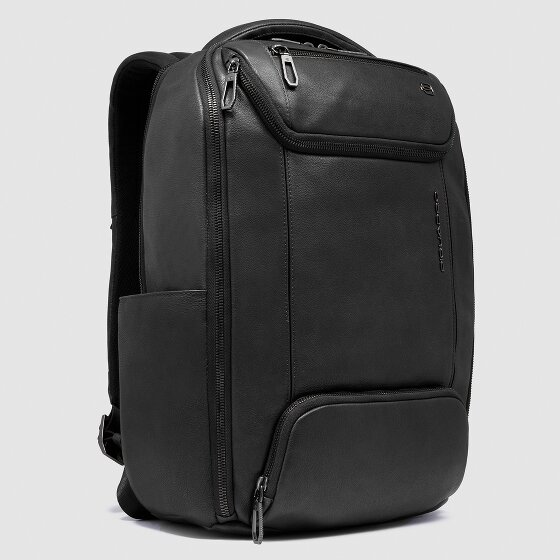 Piquadro Cronus Plecak biznesowy Ochrona RFID Skóra 41 cm Komora na laptopa