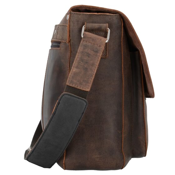 Leonhard Heyden Salisbury Messenger Leather 40 cm Komora na laptopa