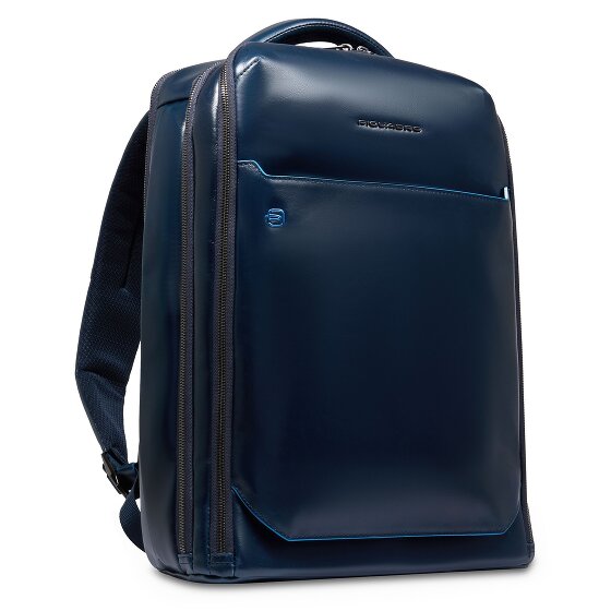 Piquadro Blue Square Plecak Skórzany 42 cm Komora na laptopa