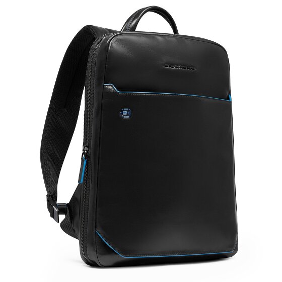 Piquadro Blue Square Plecak Ochrona RFID Skórzany 37 cm Komora na laptopa