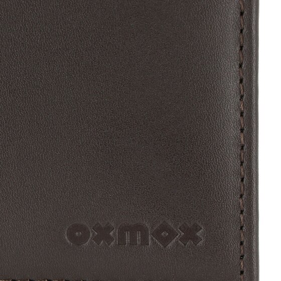 oxmox Leather Portfel Ochrona RFID Skóra 11 cm