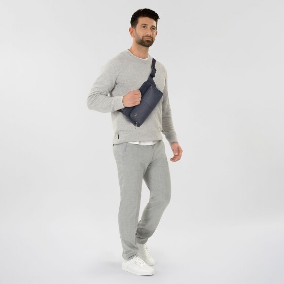 Piquadro Wollem Saszetka Ochrona RFID Skórzany 27 cm