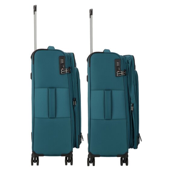 d&n Travel Line 9504 4 kółka Walizka M 67 cm z plisą rozprężną