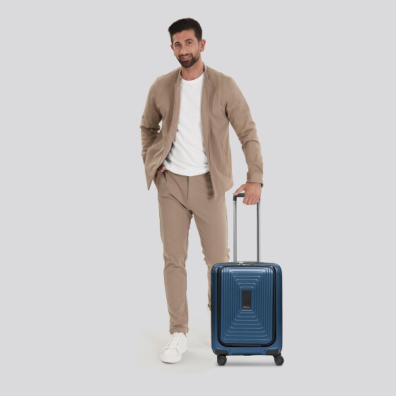 Redolz Essentials 14 4 kółka Walizka kabinowy S 55 cm Komora na laptopa z plisą rozprężną