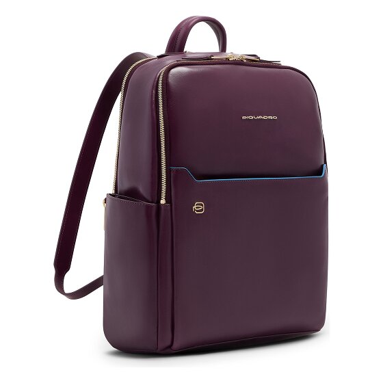 Piquadro Blue Square Plecak Ochrona RFID Skóra 37 cm Komora na laptopa
