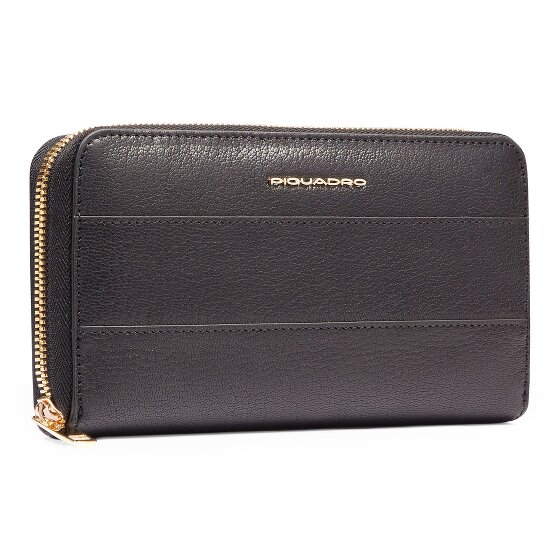 Piquadro Patricia Portfel Ochrona RFID Skórzany 19 cm