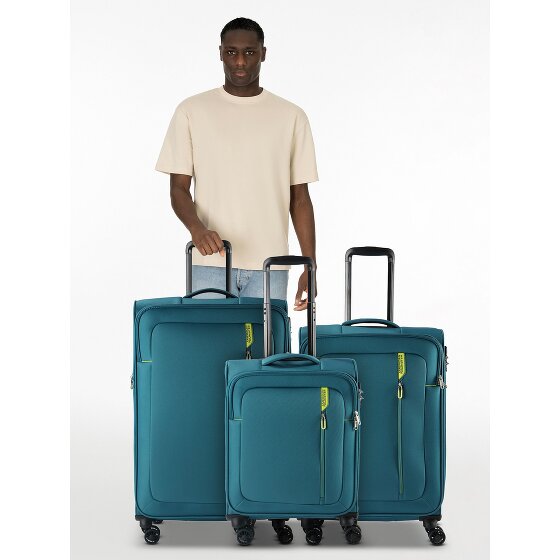 American Tourister Nitestream 4 kółka Zestaw walizek 3-części z funkcją poszerzenia